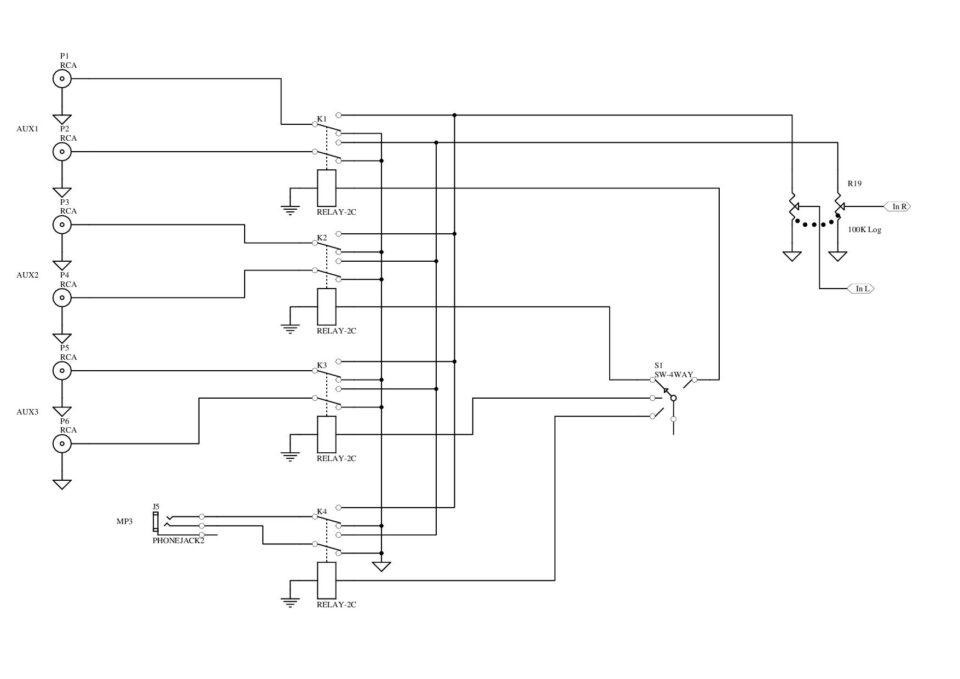 Commutazione SRPP 6H8 schema